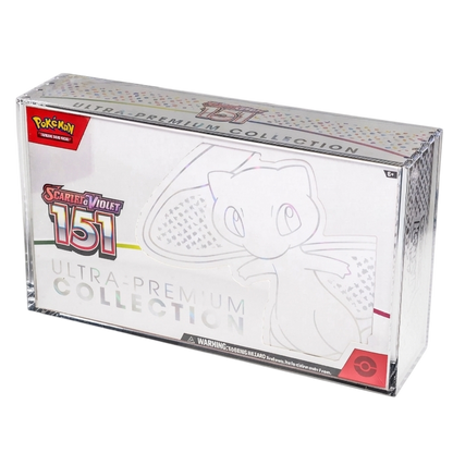 Magnetic Acrylic Box for Ultra Premium 151, Mega Charizard and Terapagos | The Acrylic Box