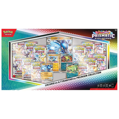 Prismatic Evolutions: Lucario ex & Tyranitar ex Premium Collection